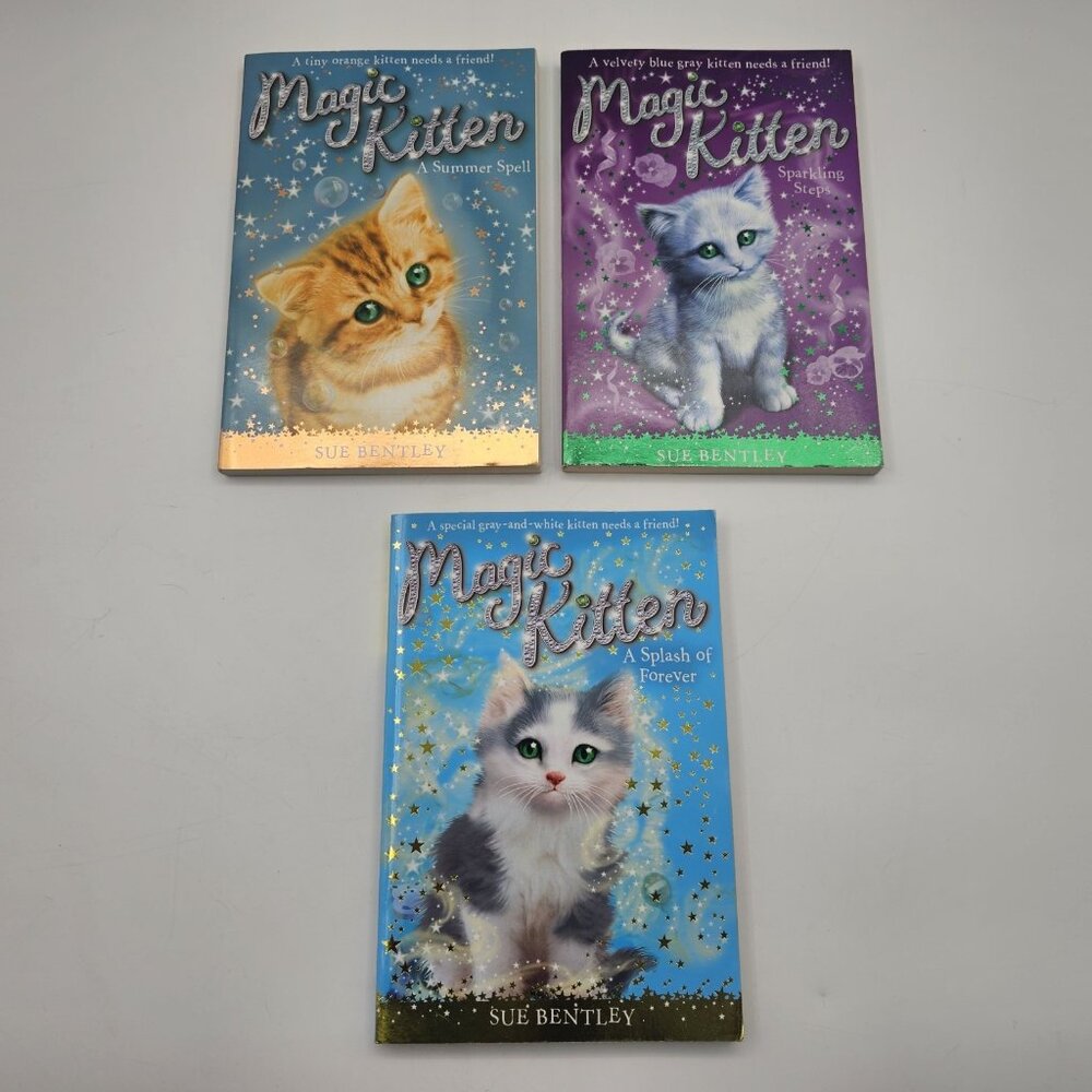 Magic Kitten A Summer Spell Books Paperback 2006 Sue Bentley Mixed Lot of 3